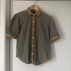 Vintage LL Bean Cotton 2 Tone Top